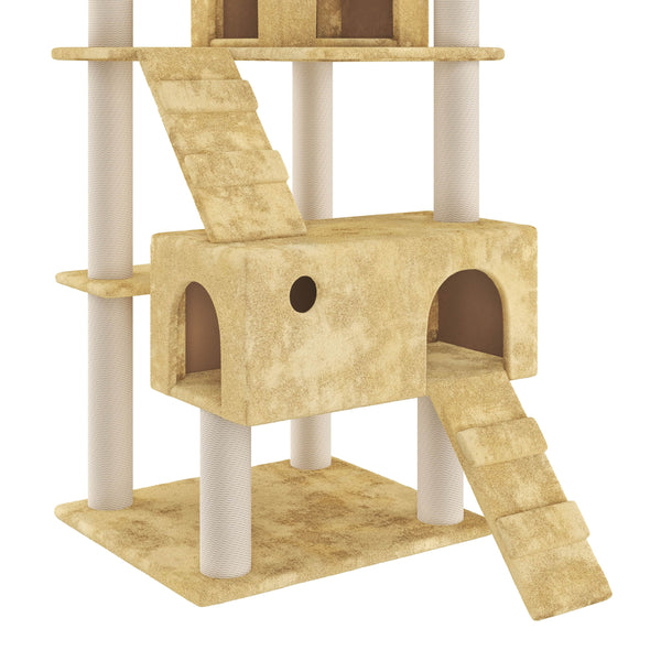 Katzenkratzbaum, beige (182cm hoch)