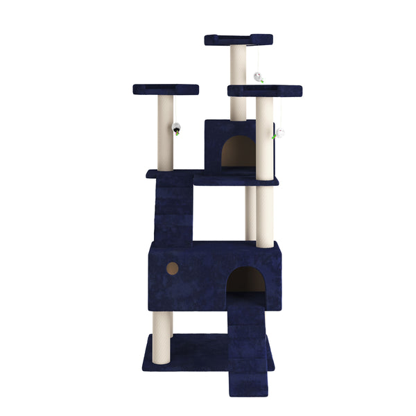 Katzenbaum 182 cm blau
