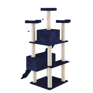 Katzenbaum 182 cm blau