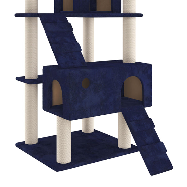Katzenbaum 182 cm blau