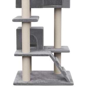 Katzenkratzbaum, grau (131 cm hoch)