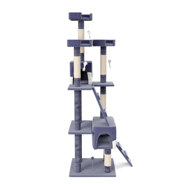Katzenbaum NICKI 170 cm grau/weiss