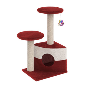 Katzenbaum klein rot 71 cm
