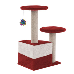 Katzenbaum klein rot 71 cm
