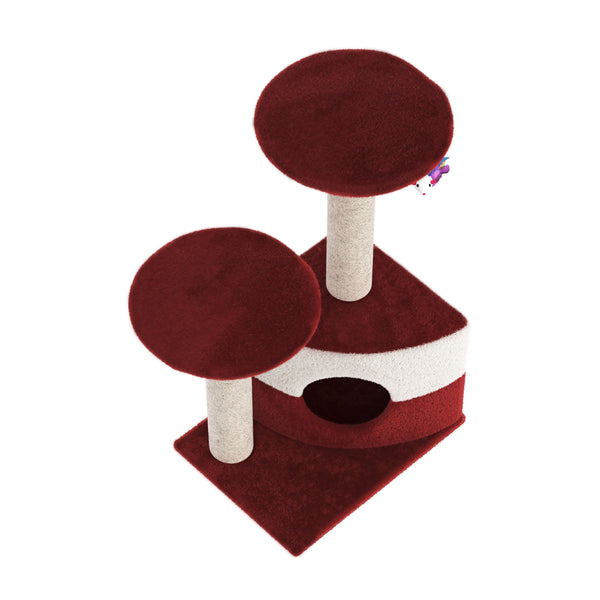 Katzenbaum klein rot 71 cm
