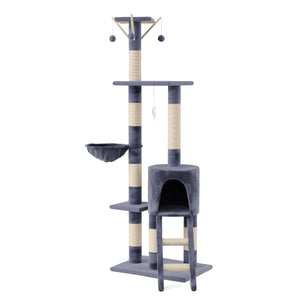 Katzenbaum SHEILA 138 cm grau