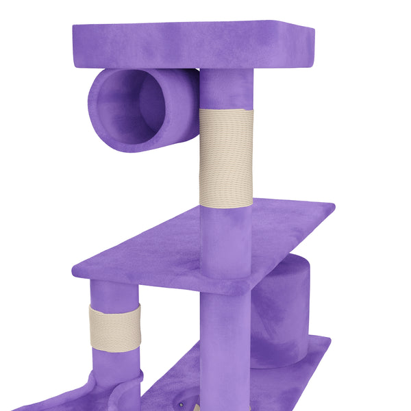 Katzenkratzbaum 141 cm hoch lila