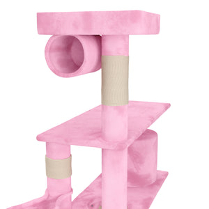 Katzenkratzbaum 141 cm hoch pink