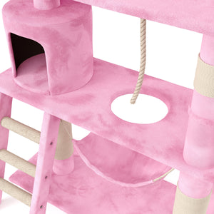 Katzenkratzbaum 141 cm hoch pink
