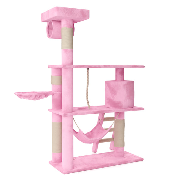 Katzenkratzbaum 141 cm hoch pink
