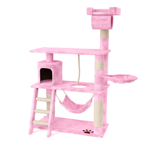 Katzenkratzbaum 141 cm hoch pink