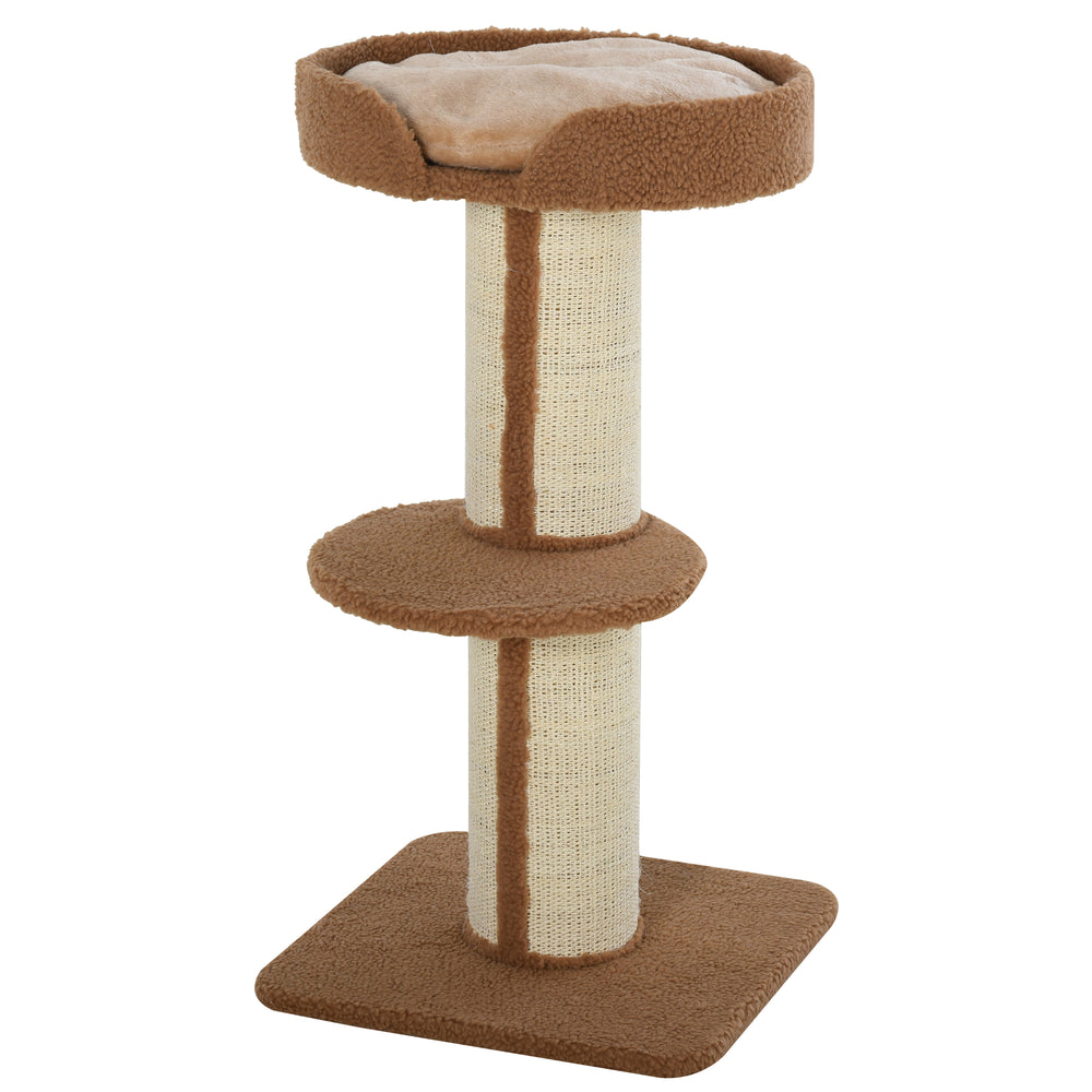 Tiragraffi, albero da gioco, tiragraffi con piattaforma, 45x45x91cm