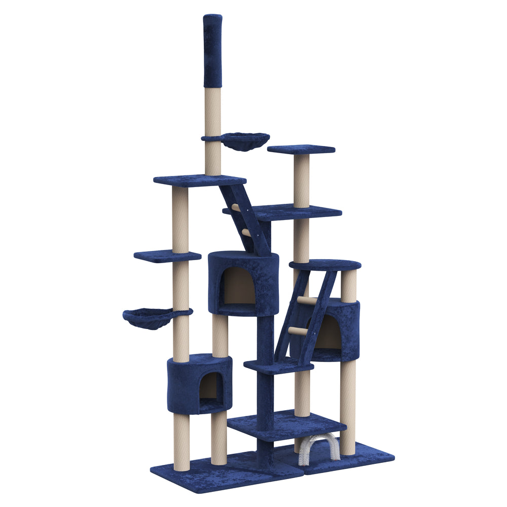 Cat scratching post, blue (XXL)
