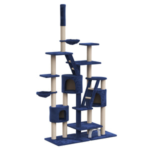 Griffoir pour chat, bleu (XXL)
