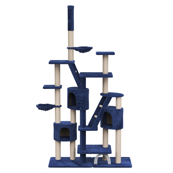 Griffoir pour chat, bleu (XXL)