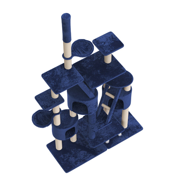 Griffoir pour chat, bleu (XXL)