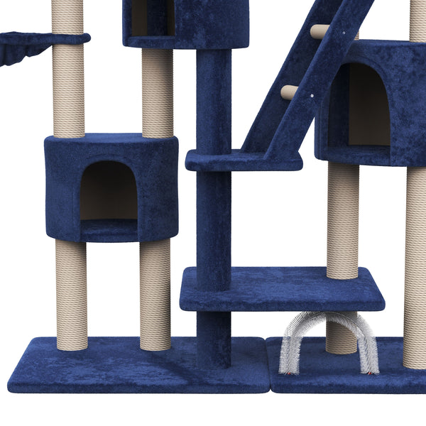 Griffoir pour chat, bleu (XXL)