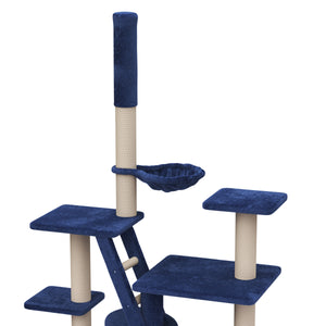 Griffoir pour chat, bleu (XXL)