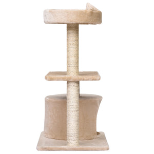 Katzenbaum mit Hängebett 3-Stock 60x40x81cm