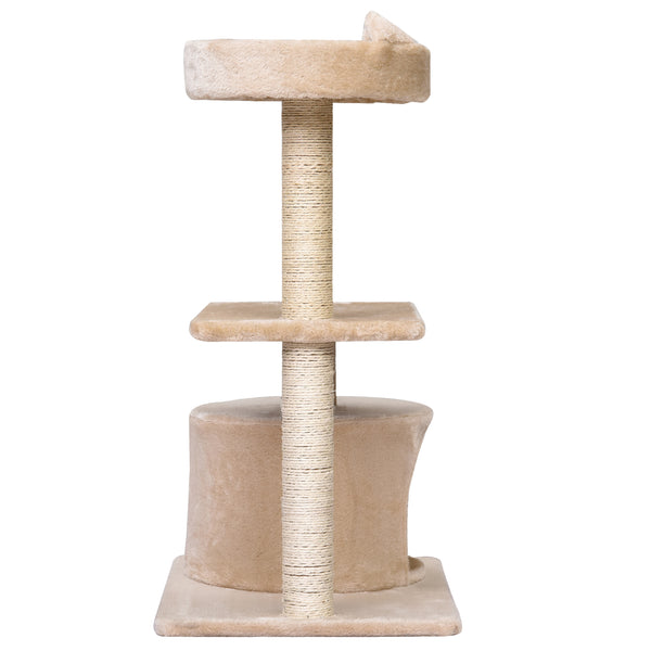 Katzenbaum mit Hängebett 3-Stock 60x40x81cm