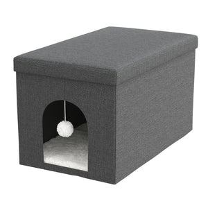 Katzenbett Höhle NOKS faltbar 65 x 45 x 45 cm anthrazit
