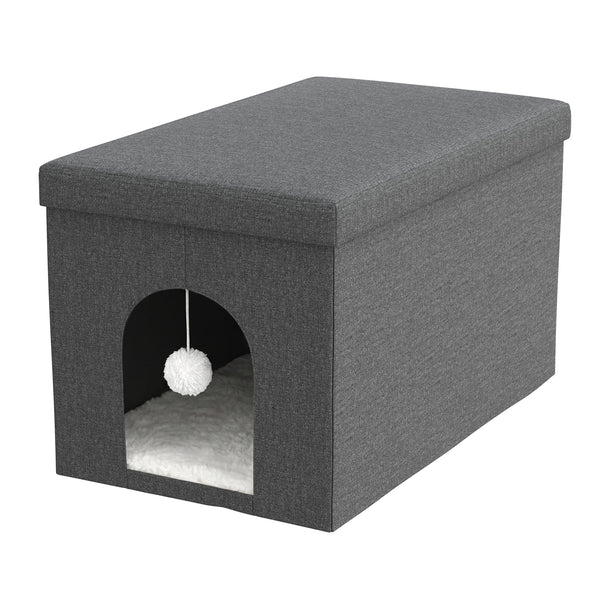 Katzenbett Höhle NOKS faltbar 65 x 45 x 45 cm anthrazit
