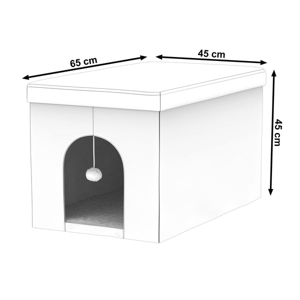 Katzenbett Höhle NOKS faltbar 65 x 45 x 45 cm anthrazit