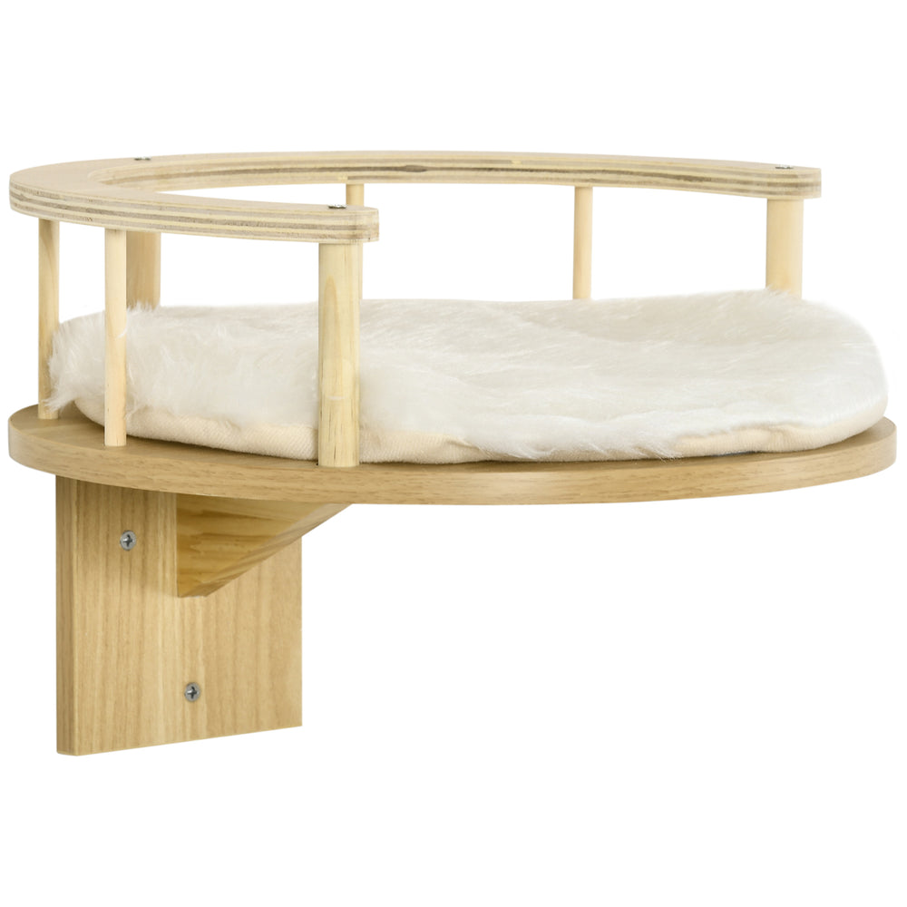 Lit pour chat, coussin pour chat, étagère murale pour chat Ø34x10,5cm