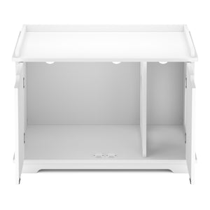 Katzenhaus für Katzentoilette 75 x 52 cm weiss
