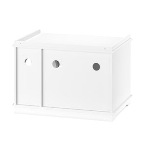 Katzenhaus für Katzentoilette 75 x 52 cm weiss