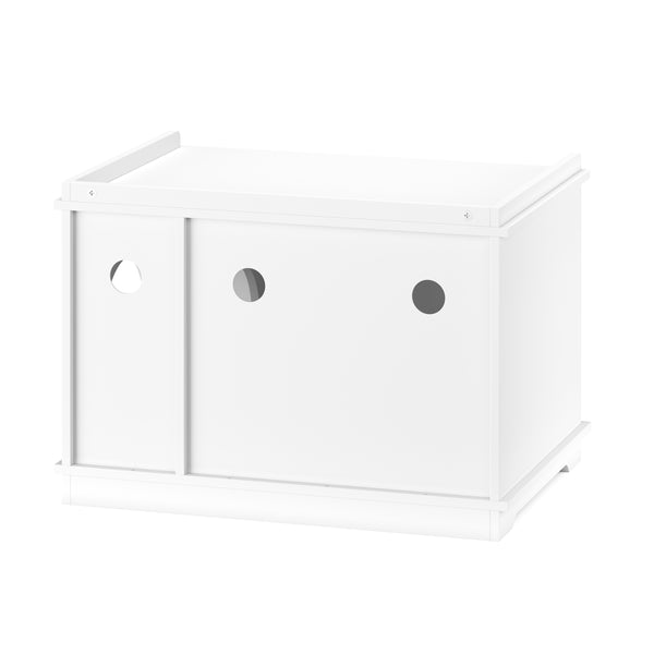 Katzenhaus für Katzentoilette 75 x 52 cm weiss