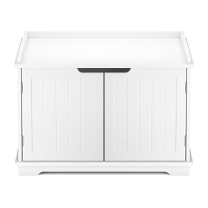 Katzenhaus für Katzentoilette 75 x 52 cm weiss