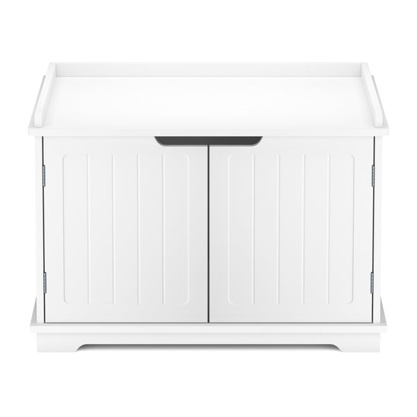 Katzenhaus für Katzentoilette 75 x 52 cm weiss