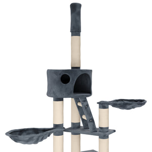 Katzenbaum deckenhoch 240 - 260 cm anthrazit