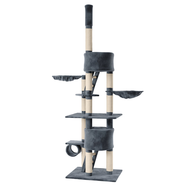 Katzenbaum deckenhoch 240 - 260 cm anthrazit