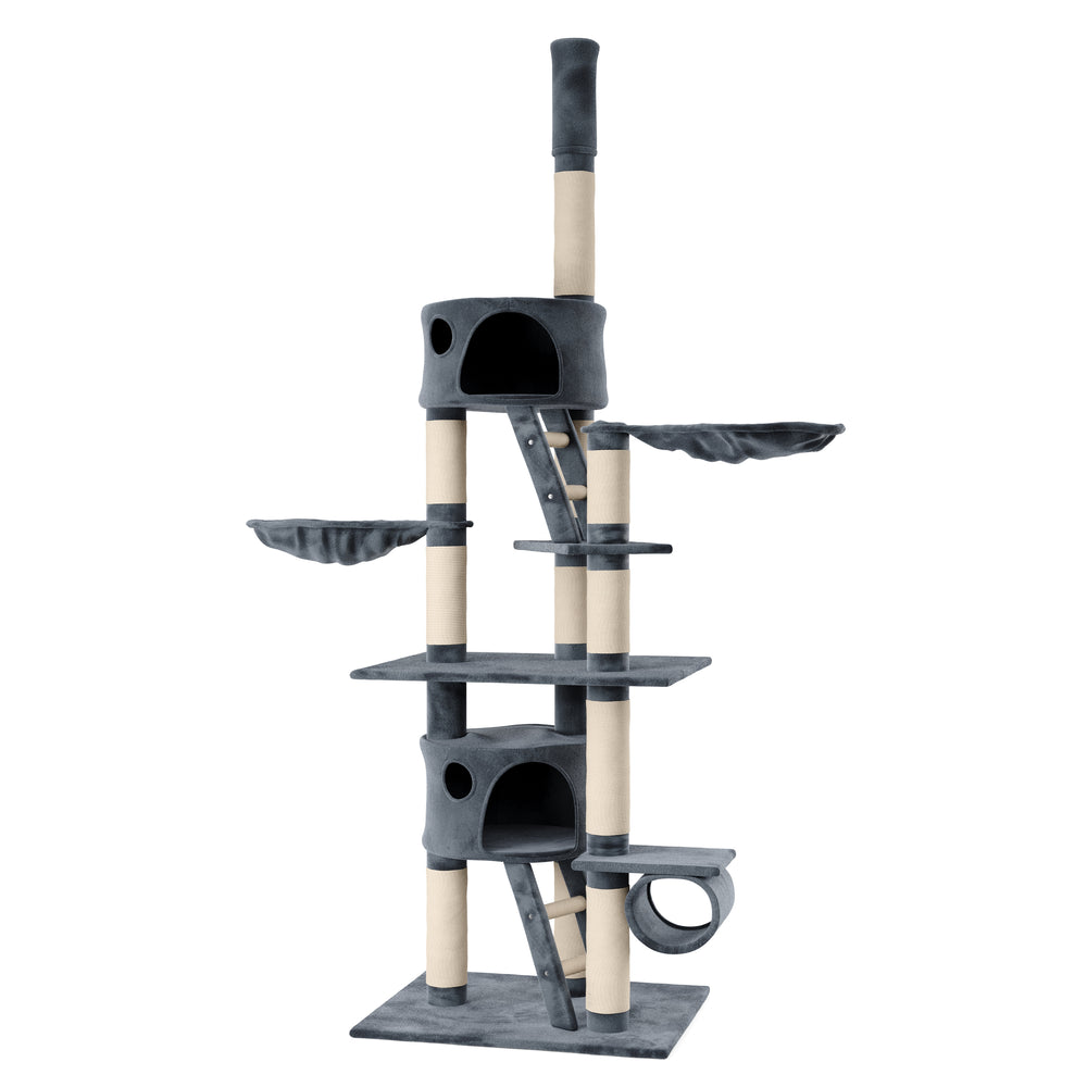 Cat tree, ceiling-high, 240-260 cm, anthracite