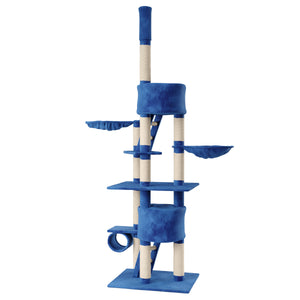 Katzenkratzbaum deckenhoch 240 - 260 cm dunkelblau