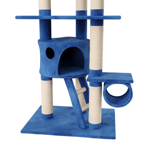 Katzenkratzbaum deckenhoch 240 - 260 cm dunkelblau