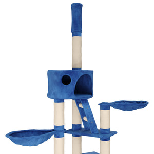Katzenkratzbaum deckenhoch 240 - 260 cm dunkelblau