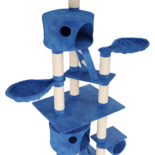 Katzenkratzbaum deckenhoch 240 - 260 cm dunkelblau