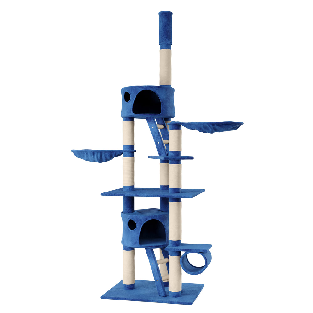 Cat scratching post, ceiling-high, 240-260 cm, dark blue