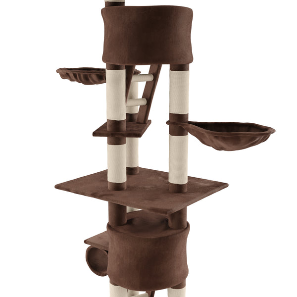 Katzenkratzbaum deckenhoch 240 - 260 cm braun