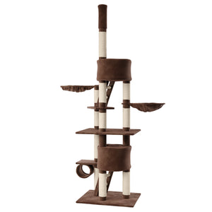 Katzenkratzbaum deckenhoch 240 - 260 cm braun