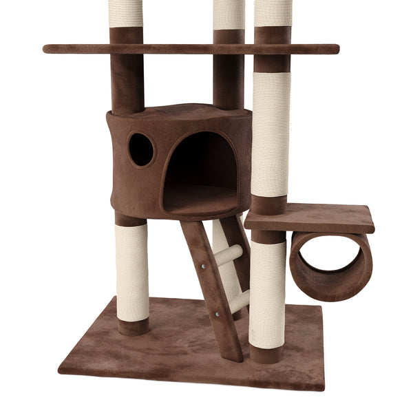Katzenkratzbaum deckenhoch 240 - 260 cm braun