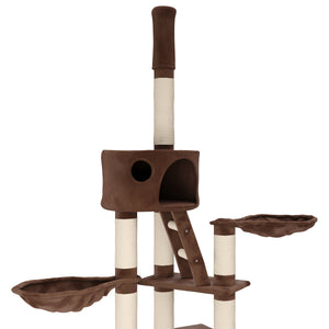 Katzenkratzbaum deckenhoch 240 - 260 cm braun