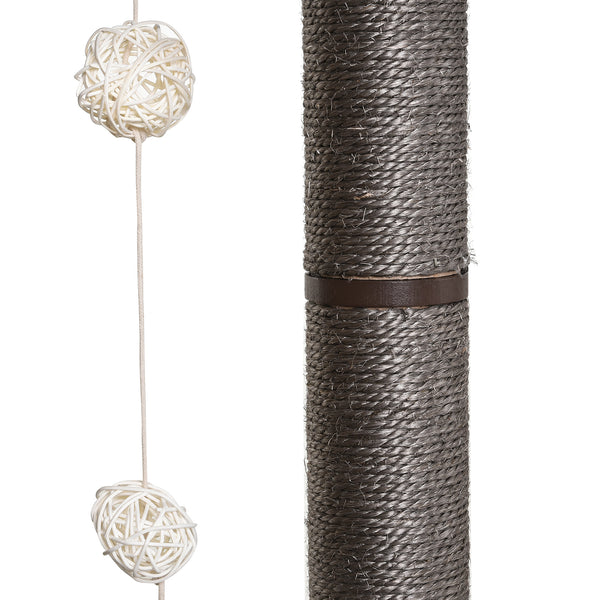 Katzenkratzbaum Katzenbaum mit Ball 71.5x49.5x120cm