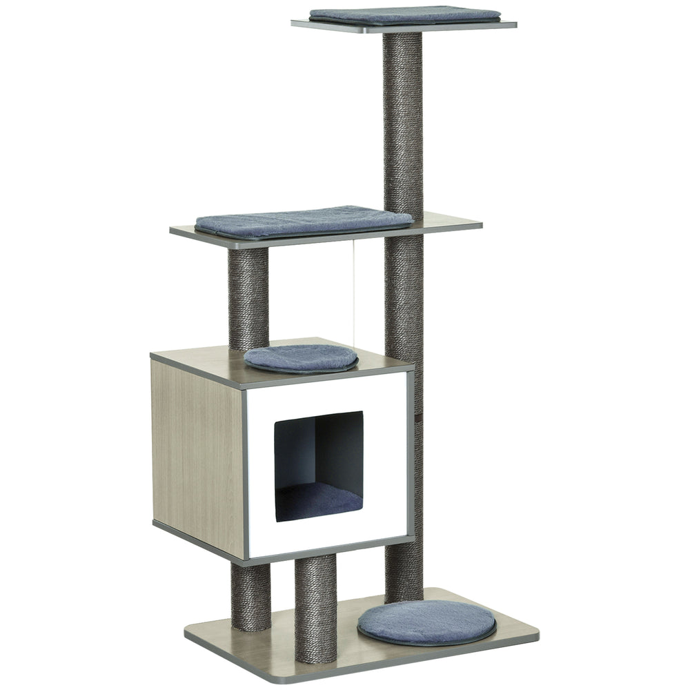 Tiragraffi/albero per gatti con palla 71,5x49,5x120cm