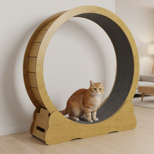 Katzenlaufrad 132 cm braun