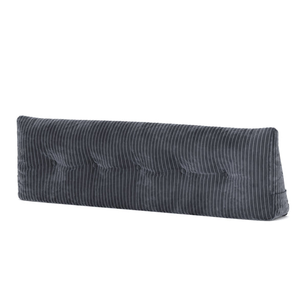 Keilkissen Samt 150 x 20 x 50 cm anthrazit