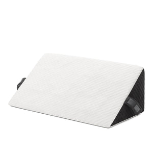 Keilkissen mit Nackenrolle 60 x 51 x 40 cm weiss/schwarz